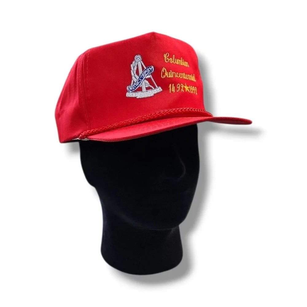 Vintage Columbian Quincentennial Celebration Of The 500th Anniversary Red‎ Hat
